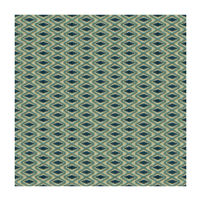 Otto Trellis Lagoon/Teal by Lee Jofa Designer Fabric PARISH-HADLEY COTTON - 95%;POLYESTER - 5% Belgium - Horizontal: 3.25 and Vertical: 1 53.5 - Swanky Fabrics -