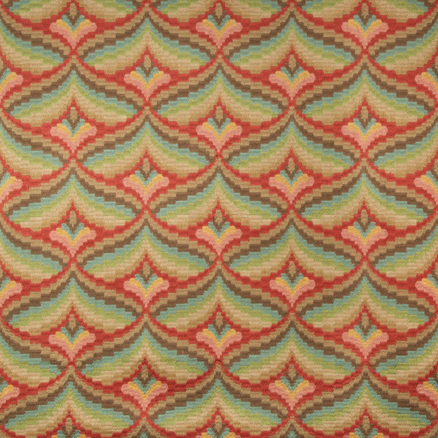 Giles Embroidery Berry by Lee Jofa Designer Fabric MANOR HOUSE SPUN VISCOSE - 51%;COTTON - 39%;SPUN POLYESTER - 10% India - Horizontal: 8.5 and Vertical: 6.22 51 - Swanky Fabrics -