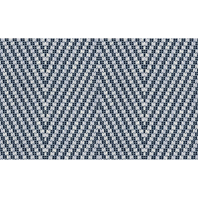 Kali Chevron Indigo by Kravet Design Designer Fabric ECHO INDOOR OUTDOOR IBIZA POLYOLEFIN - 100% Italy HEAVY Horizontal: 5 and Vertical: - 55 - Swanky Fabrics -