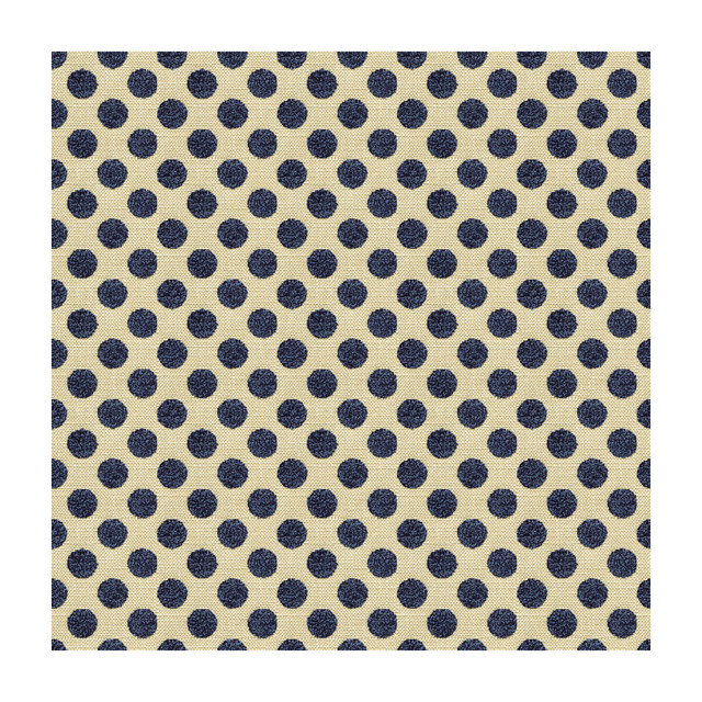 Posie Dot Navy by Kravet Design Designer Fabric KATE SPADE CLASSICS VISCOSE - 59%;COTTON - 21%;POLYESTER - 20% Turkey MEDIUM Horizontal: 1.5 and Vertical: 54 - Swanky Fabrics -