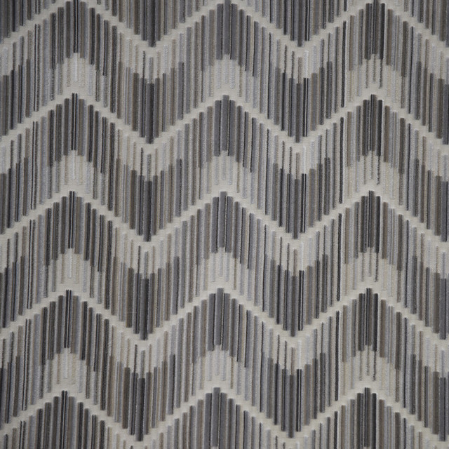 Highs And Lows Silver by Kravet Couture Designer Fabric MODERN COLORS-SOJOURN COLLECTION VISCOSE - 83%;POLYESTER - 17% Italy HEAVY Horizontal: 7 and Vertical: 4.5 55 - Swanky Fabrics -