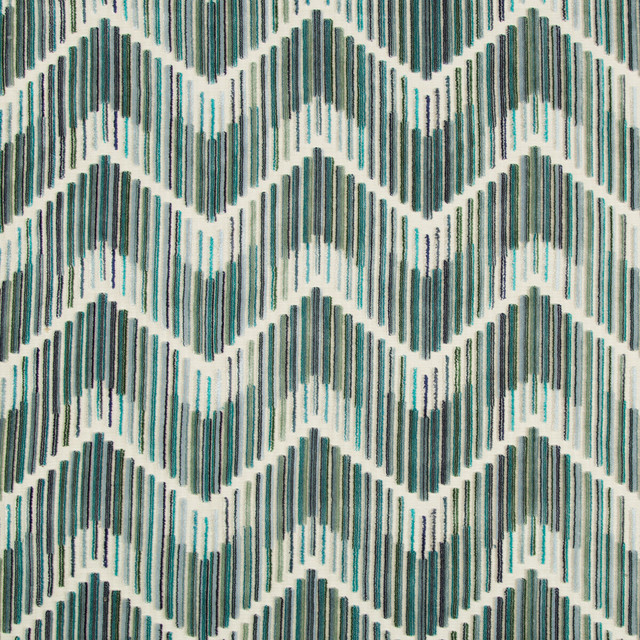 Highs And Lows Peacock by Kravet Couture Designer Fabric ARTISAN VELVETS VISCOSE - 83%;POLYESTER - 17% Italy HEAVY Horizontal: 7 and Vertical: 4.5 55 - Swanky Fabrics -
