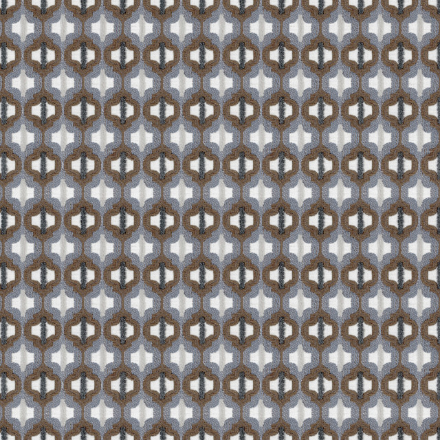 Turned Out Tile Colonial Blue by Kravet Couture Designer Fabric DAVID PHOENIX WELL-SUITED COTTON - 50%;POLYESTER - 35%;VISCOSE - 15% India MEDIUM Horizontal: 1.25 and Vertical: - 55 - Swanky Fabrics -