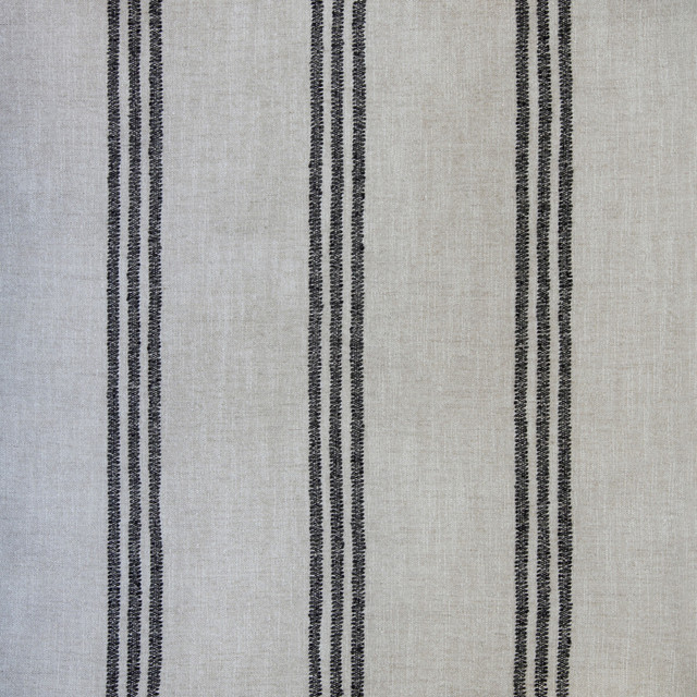 Karphi Stripe Charcoal by Kravet Couture Designer Fabric WINDSOR SMITH NAILA VISCOSE - 56%;LINEN - 28%;COTTON - 14%;POLYAMIDE - 2% Belgium HEAVY Horizontal: 0 and Vertical: 10.5 53.9 - Swanky Fabrics -