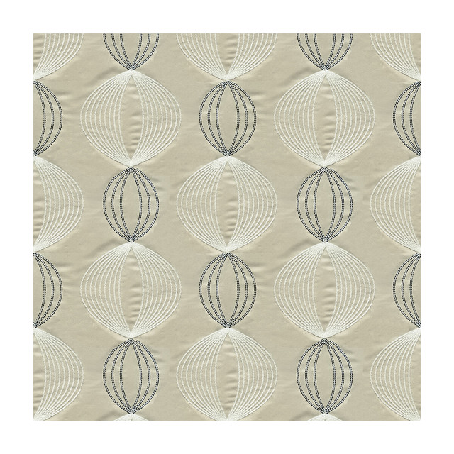 Virga Greige by Kravet Design Designer Fabric CANDICE OLSON COLLECTION POLYESTER - 100% India - Horizontal: 10 and Vertical: 9.5 51 - Swanky Fabrics -