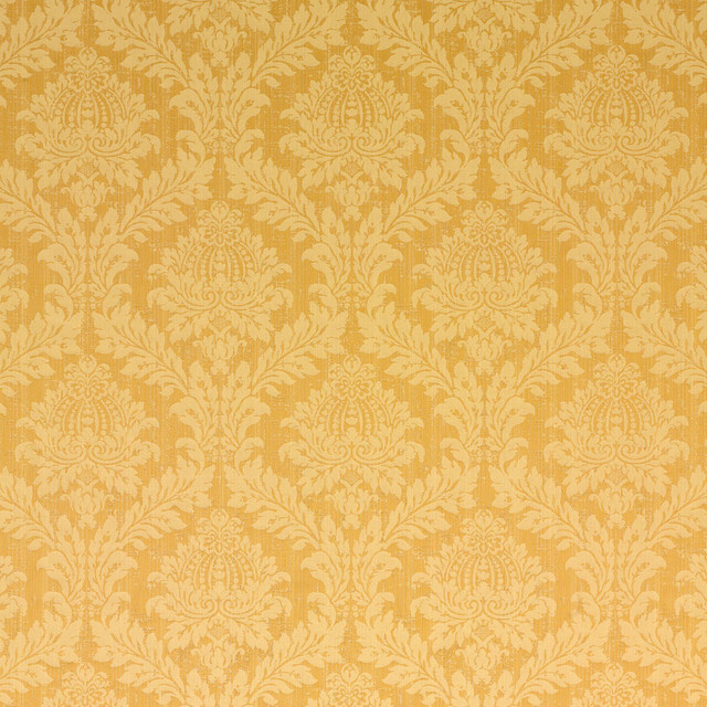 Lydford Damask Gilt by G P & J Baker Designer Fabric SIMPLY DAMASK COTTON - 100% Italy - Horizontal: 13.79 and Vertical: 16.154 53.978 - Swanky Fabrics -