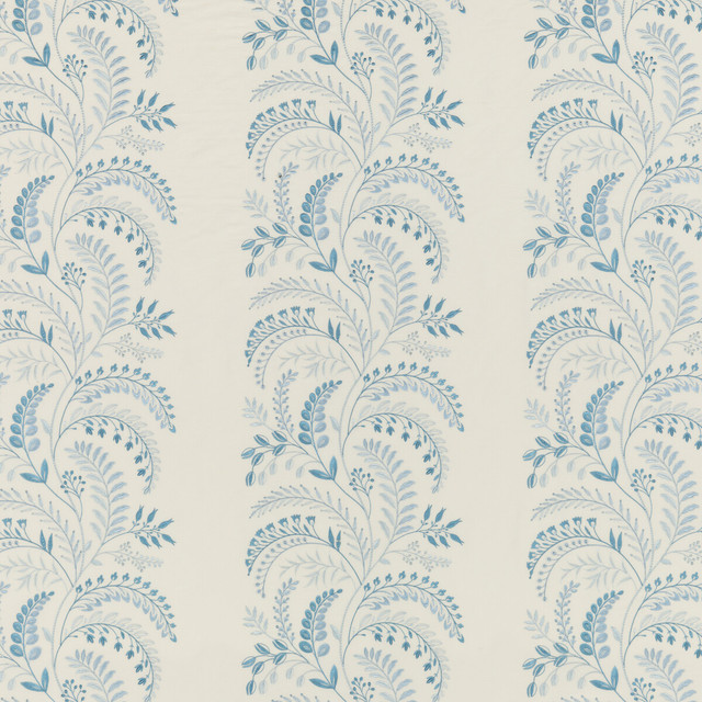 Pennington Soft Blue by G P & J Baker Designer Fabric SIGNATURE PRINTS LINEN - 44%;COTTON - 26%;VISCOSE - 24%;POLYESTER - 6% India - Horizontal: 17.336 and Vertical: 12.608 52.008 - Swanky Fabrics -