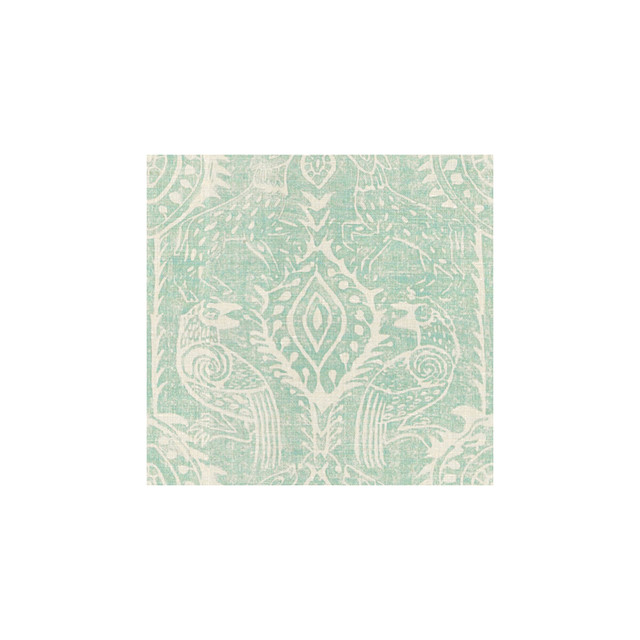 Beasties Aqua by Lee Jofa Designer Fabric BLITHFIELD LINEN - 100% United Kingdom - Horizontal: 42.5 and Vertical: 21 54 - Swanky Fabrics -