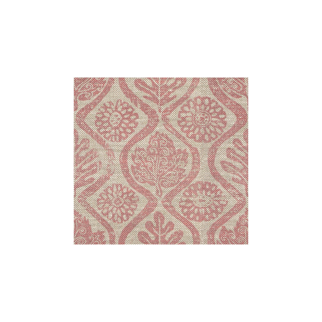 Oakleaves Pink/Oatmeal by Lee Jofa Designer Fabric BLITHFIELD LINEN - 100% United Kingdom - Horizontal: 33 and Vertical: 33 51 - Swanky Fabrics -