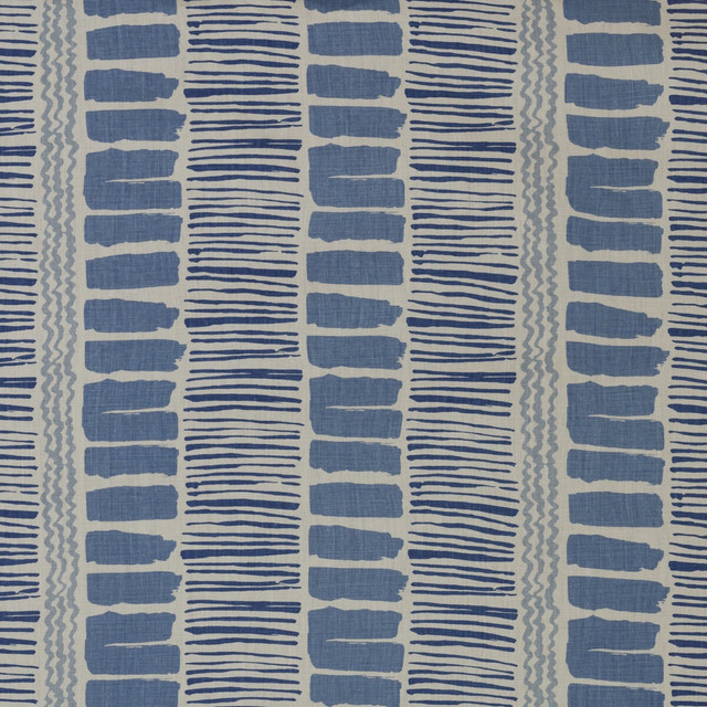 Saltaire Blue by Lee Jofa Designer Fabric BLITHFIELD LINEN - 100% Thailand MEDIUM Horizontal: 26 and Vertical: 25.22 52.79 - Swanky Fabrics -