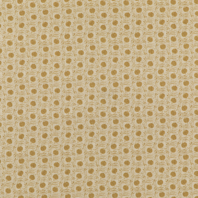 Seed Pod Ochre by G P & J Baker Designer Fabric COROMANDEL SMALL PRINTS VISCOSE - 67%;LINEN - 33% United Kingdom - Horizontal: 3.8612 and Vertical: 5.91 54.372 - Swanky Fabrics -