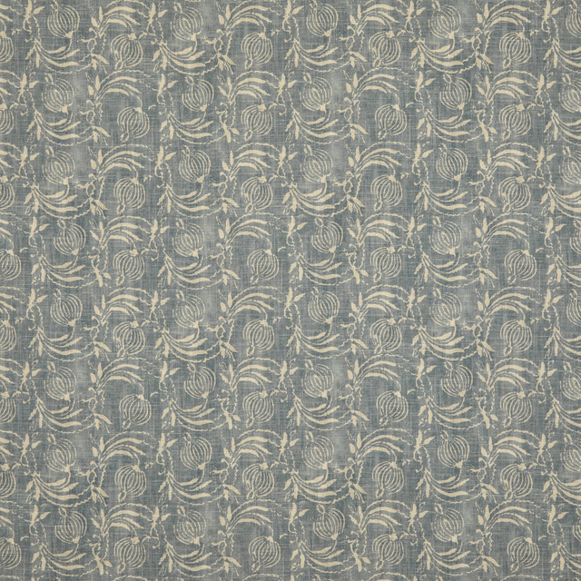 Pomegranate Denim by G P & J Baker Designer Fabric COROMANDEL SMALL PRINTS VISCOSE - 67%;LINEN - 33% United Kingdom - Horizontal: 7.7618 and Vertical: 17.336 54.372 - Swanky Fabrics -