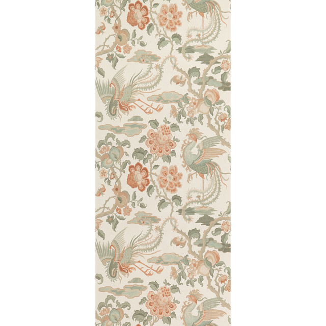 Chifu Blush by G P & J Baker Designer Wallcovering SIGNATURE II WALLPAPERS PAPER - 100% United Kingdom - Horizontal: 20.488 and Vertical: 24.034 20.488 - Swanky Fabrics -