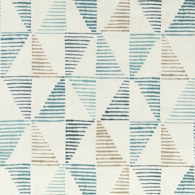 Kaya Indigo by Threads Designer Fabric NALA PRINTS LINEN - 100% Austria - Horizontal: 28.762 and Vertical: 38.612 57.524 - Swanky Fabrics -