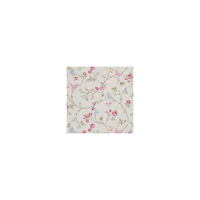 Bird Trail Grey by Clarke And Clarke Designer Fabric CLARKE & CLARKE VINTAGE CLASSICS COTTON - 100% United Kingdom MEDIUM Horizontal: 26.97 and Vertical: 12.6 54 - Swanky Fabrics -