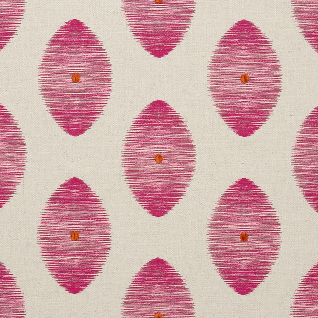 Kindu Fuchsia by Clarke And Clarke Designer Fabric CLARKE & CLARKE ZANZIBAR COTTON - 31%;VISCOSE - 27%;LINEN - 21%;POLYESTER - 21% India - Horizontal: 9.84 and Vertical: 9.25 54 - Swanky Fabrics -