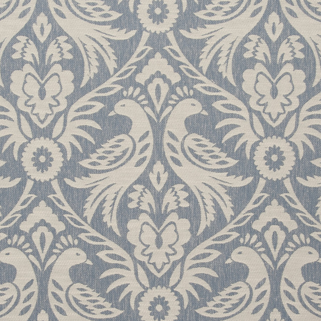 Harewood Chambray by Clarke And Clarke Designer Fabric CLARKE & CLARKE MANOR HOUSE POLYESTER - 50%;COTTON - 43%;LINEN - 7% India MEDIUM Horizontal: 13.54 and Vertical: 17.4 54 - Swanky Fabrics -