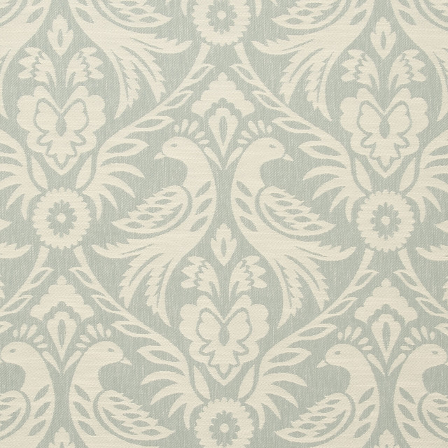 Harewood Duckegg by Clarke And Clarke Designer Fabric CLARKE & CLARKE MANOR HOUSE POLYESTER - 50%;COTTON - 43%;LINEN - 7% India MEDIUM Horizontal: 13.54 and Vertical: 17.4 54 - Swanky Fabrics -
