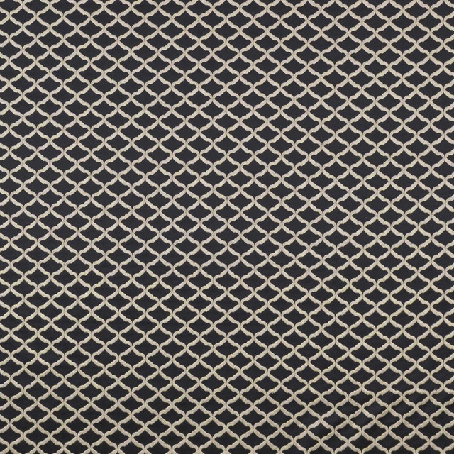 Reggio Ebony by Clarke And Clarke Designer Fabric CLARKE & CLARKE IMPERIALE - India - Horizontal: 1.46 and Vertical: 1.26 55 - Swanky Fabrics -