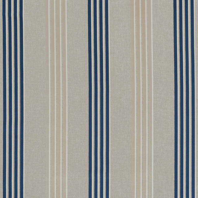 Wensley Denim by Clarke And Clarke Designer Fabric CLARKE & CLARKE RICHMOND POLYESTER - 77%;COTTON - 23% India MEDIUM Horizontal: 9.33 and Vertical: 0 54 - Swanky Fabrics -