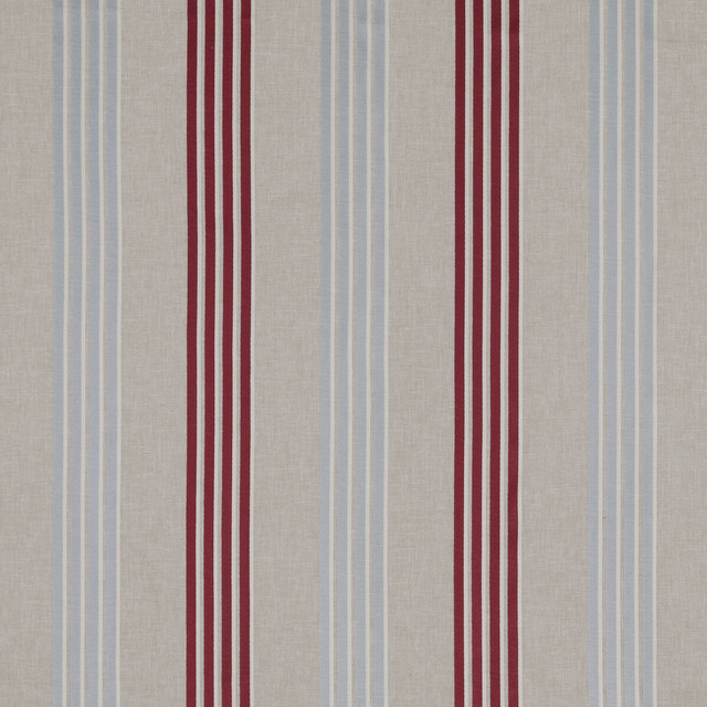 Wensley Raspberry/Duckegg by Clarke And Clarke Designer Fabric CLARKE & CLARKE RICHMOND POLYESTER - 77%;COTTON - 23% India MEDIUM Horizontal: 9.33 and Vertical: 0 54 - Swanky Fabrics -