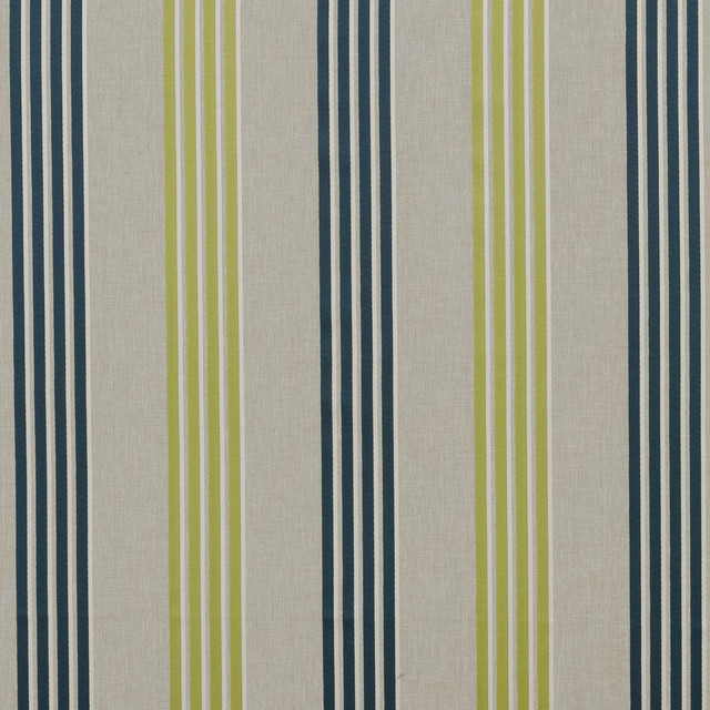 Wensley Teal/Acacia by Clarke And Clarke Designer Fabric CLARKE & CLARKE RICHMOND POLYESTER - 77%;COTTON - 23% India MEDIUM Horizontal: 9.33 and Vertical: 0 54 - Swanky Fabrics -