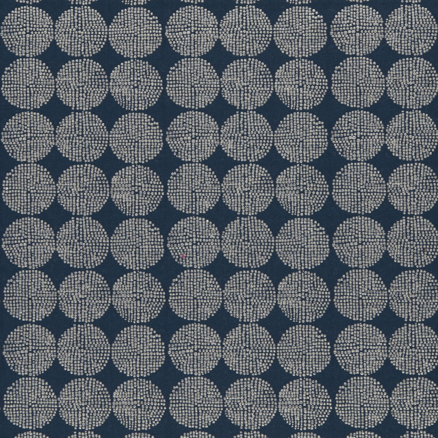 Kiko Indigo by Clarke And Clarke Designer Fabric CLARKE & CLARKE AMARA VISCOSE - 63%;COTTON - 24%;POLYESTER - 13% India - Horizontal: 7.05 and Vertical: 4.41 55 - Swanky Fabrics -