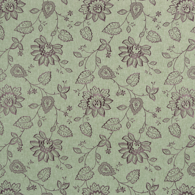Liliana Heather by Clarke And Clarke Designer Fabric CLARKE & CLARKE HALCYON POLYESTER - 52%;COTTON - 48% India - Horizontal: 17.05 and Vertical: 18.9 54 - Swanky Fabrics -
