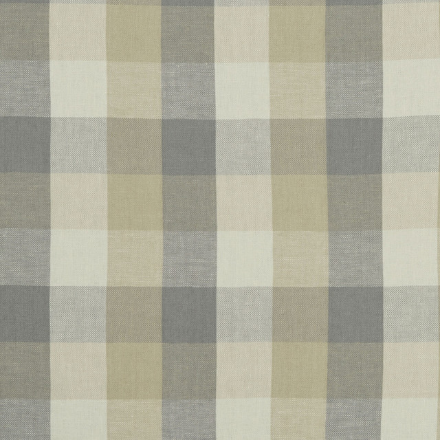 Austin Check Natural by Clarke And Clarke Designer Fabric CLARKE & CLARKE CASTLE GARDEN LINEN - 100% Turkey HEAVY Horizontal: 6.89 and Vertical: 7.68 53 - Swanky Fabrics -