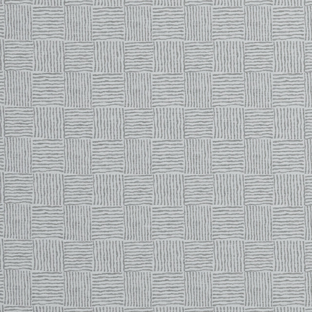 Bloc Silver by Clarke And Clarke Designer Fabric CLARKE & CLARKE ORGANICS POLYESTER - 72%;COTTON - 28% India - Horizontal: 3.39 and Vertical: 3.58 54 - Swanky Fabrics -