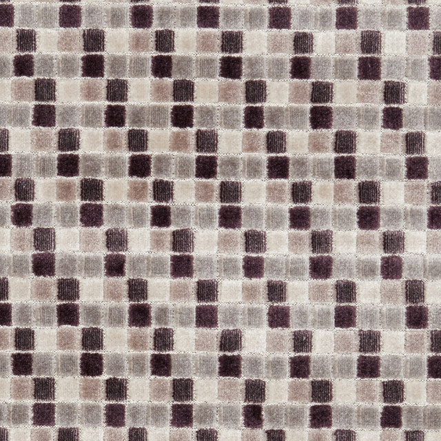 Tribeca Damson by Clarke And Clarke Designer Fabric CLARKE & CLARKE MANHATTAN VISCOSE - 53%;POLYESTER - 47% India HEAVY Horizontal: 1.77 and Vertical: 3.94 54 - Swanky Fabrics -