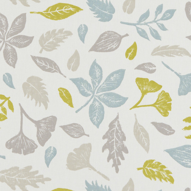 Hawthorn Mineral by Clarke And Clarke Designer Fabric CLARKE & CLARKE LAND & SEA COTTON - 100% Turkey MEDIUM Horizontal: 13.5 and Vertical: 12.4 54 - Swanky Fabrics -