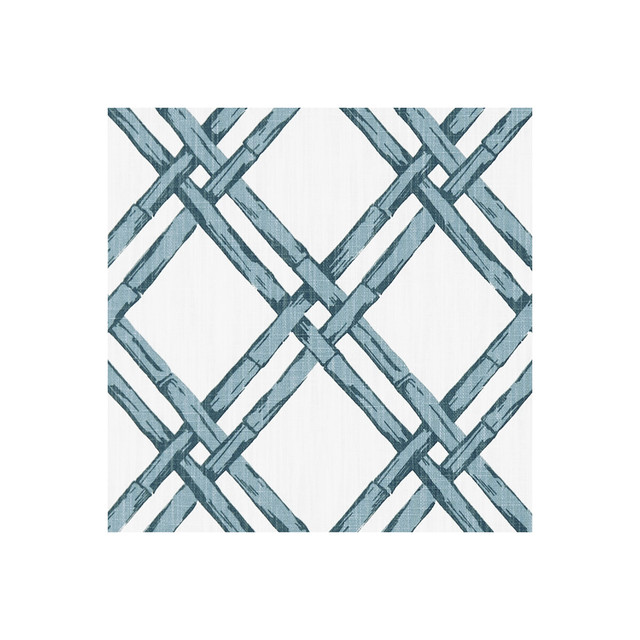 Bhutan Denim by Clarke And Clarke Designer Fabric CLARKE & CLARKE ORIENTAL GARDEN COTTON - 90%;LINEN - 10% United Kingdom MEDIUM Horizontal: 5.31 and Vertical: 6.22 54 - Swanky Fabrics -