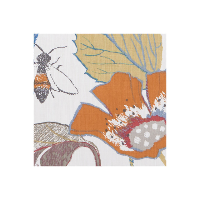 Lotus Spice by Clarke And Clarke Designer Fabric CLARKE & CLARKE ORIENTAL GARDEN COTTON - 90%;LINEN - 10% United Kingdom MEDIUM Horizontal: 26.77 and Vertical: 25.2 54 - Swanky Fabrics -