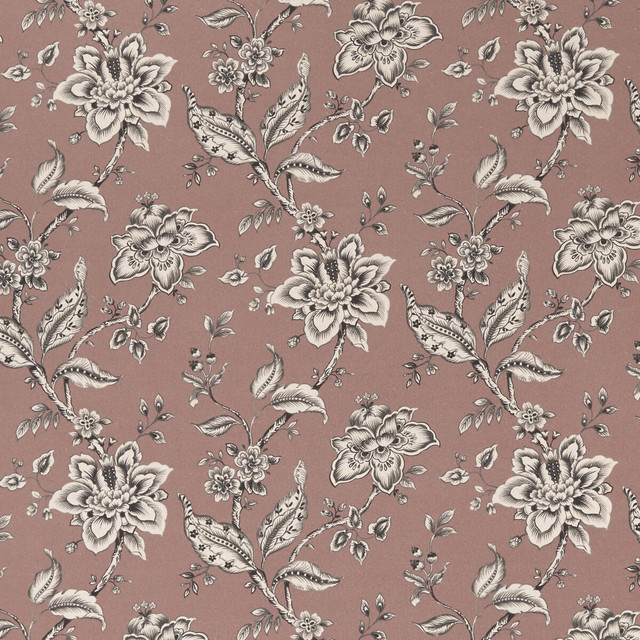 Palampore Blush by Clarke And Clarke Designer Fabric CLARKE & CLARKE EDEN COTTON - 90%;LINEN - 10% Spain MEDIUM Horizontal: 17.75 and Vertical: 16.625 54.375 - Swanky Fabrics -