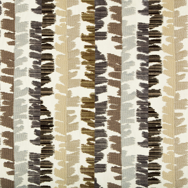 Fractal Velvet Sand/Stone by Groundworks Designer Fabric PRISM VISCOSE - 56%;COTTON - 39%;POLYESTER - 5% India HEAVY Horizontal: 13.75 and Vertical: 15.75 54 - Swanky Fabrics -