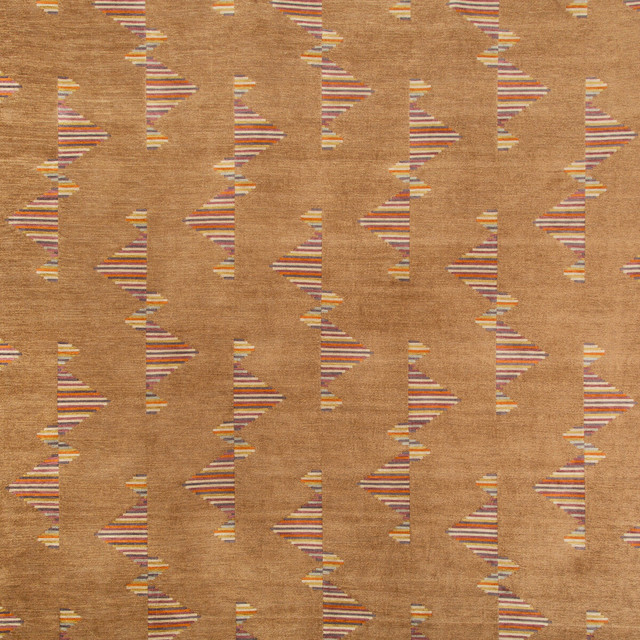 Arcade Copper by Groundworks Designer Fabric KELLY WEARSTLER V VISCOSE - 60%;COTTON - 40% Italy HEAVY Horizontal: 13.77 and Vertical: 20 55.12 - Swanky Fabrics -