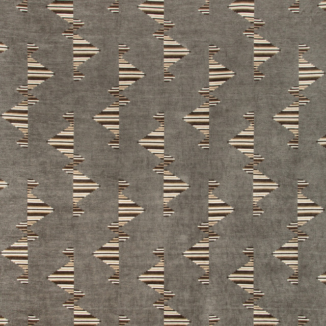 Arcade Smoke by Groundworks Designer Fabric KELLY WEARSTLER V VISCOSE - 60%;COTTON - 40% Italy HEAVY Horizontal: 13.77 and Vertical: 20 55.12 - Swanky Fabrics -
