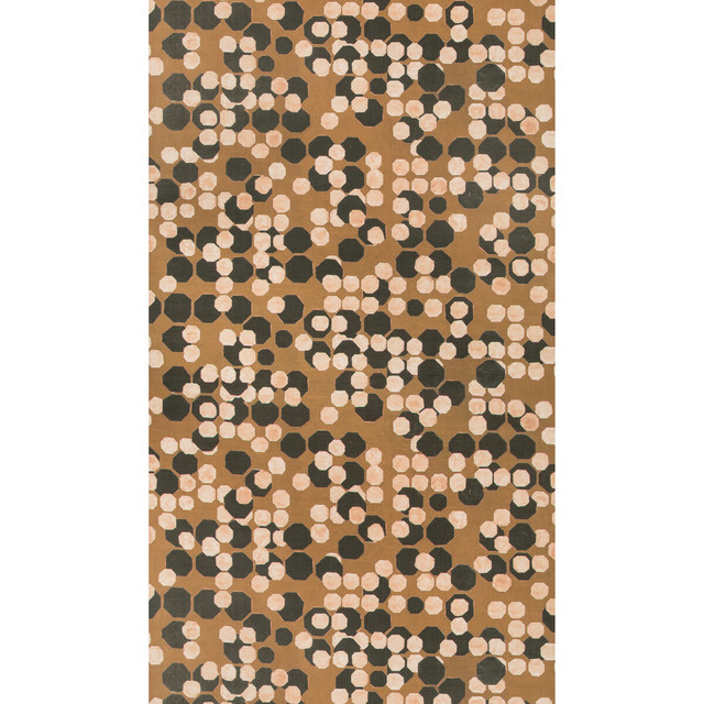 Hex Paper Coin by Groundworks Designer Wallcovering KELLY WEARSTLER WALLPAPERS V LINEN - 80%;ACRYLIC - 20% Italy - Horizontal: 34.25 and Vertical: 24.68 34.25 - Swanky Fabrics -