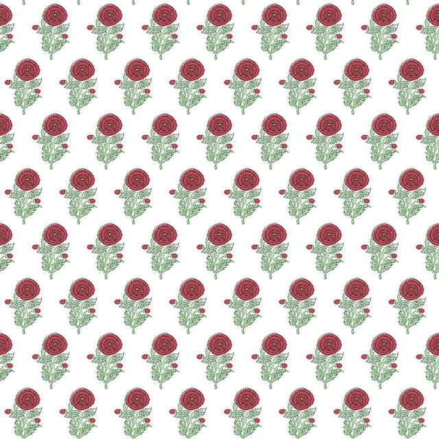 Plasencia Wp Rojo by Gaston Y Daniela Designer Wallcovering LORENZO CASTILLO V PAPER - 100% Spain - Horizontal: 0 and Vertical: 10.4 20.8 - Swanky Fabrics -