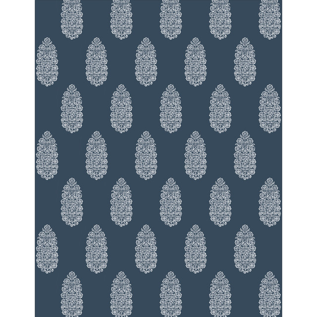 Salobrena Wp Azul by Gaston Y Daniela Designer Wallcovering LORENZO CASTILLO V VINYL - 100% Italy - Horizontal: 0 and Vertical: 20.8 27.5 - Swanky Fabrics -