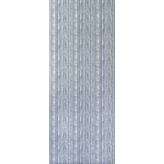Benson Stripe Wp Ink by Lee Jofa Designer Wallcovering CARRIER AND COMPANY CELLULOSE - 45%;BINDER - 20%;MINERAL FILLERS - 20%;POLYESTER - 15% United Kingdom - Horizontal: 9.2 and Vertical: 6.61 27.5 - Swanky Fabrics -