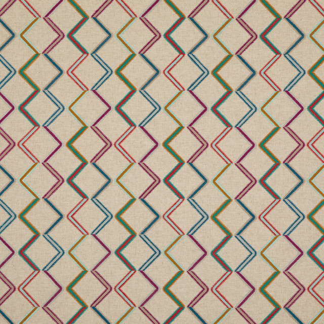 Danza Tutti Frutti by Baker Lifestyle Designer Fabric FIESTA VISCOSE - 79%;LINEN - 14%;POLYESTER - 7% India - Horizontal: 10.244 and Vertical: 15.366 51.22 - Swanky Fabrics -