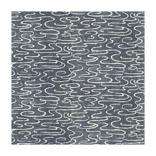 Sandtropez Indigo by Kravet Couture Designer Fabric LINHERR HOLLINGSWORTH BOHEME LINEN - 100% India HEAVY Horizontal: 54 and Vertical: 27.5 54 - Swanky Fabrics -