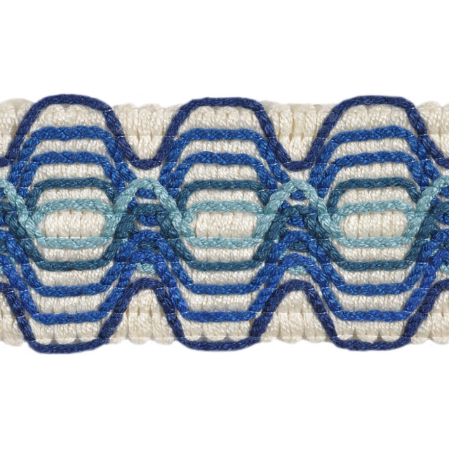 Super Star Aquatic by Kravet Design Designer Trim JONATHAN ADLER UTOPIA VISCOSE - 97%;POLYESTER - 3% Germany - Horizontal: - and Vertical: - 1.5 - Swanky Fabrics -