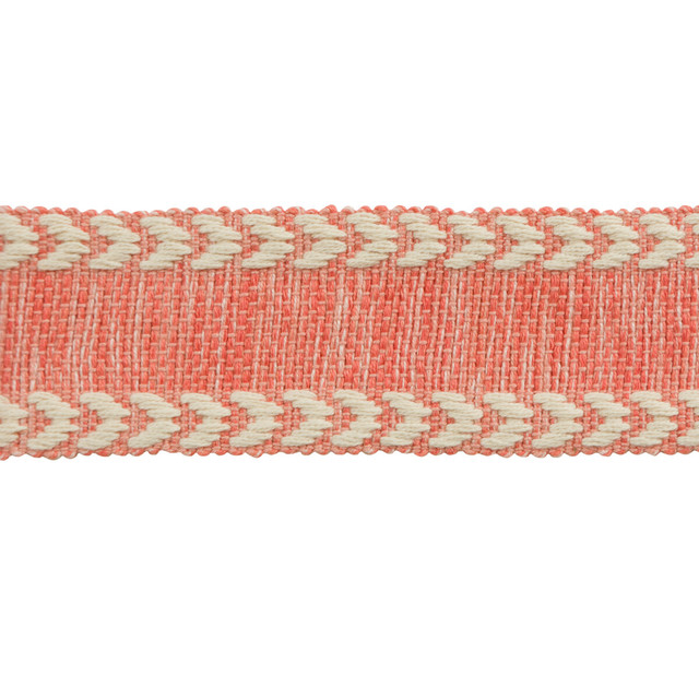 Suraj Coral by Kravet Design Designer Trim ECHO HEIRLOOM INDIA TRIM COLLECTION COTTON - 100% Egypt - Horizontal: - and Vertical: - 1.75 - Swanky Fabrics -