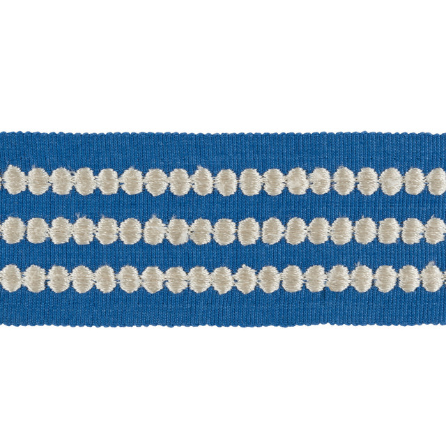 Triple Dot Cornflower by Kravet Design Designer Trim KATE SPADE COLLECTION COTTON - 85%;RAYON - 15% India Horizontal: and Vertical: 1.5 - Swanky Fabrics -