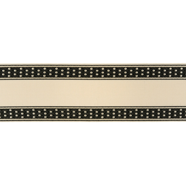 Dotty Border Domino by Kravet Design Designer Trim KATE SPADE COLLECTION ACETATE - 72%;POLYESTER - 28% Italy Horizontal: and Vertical: 3 - Swanky Fabrics -