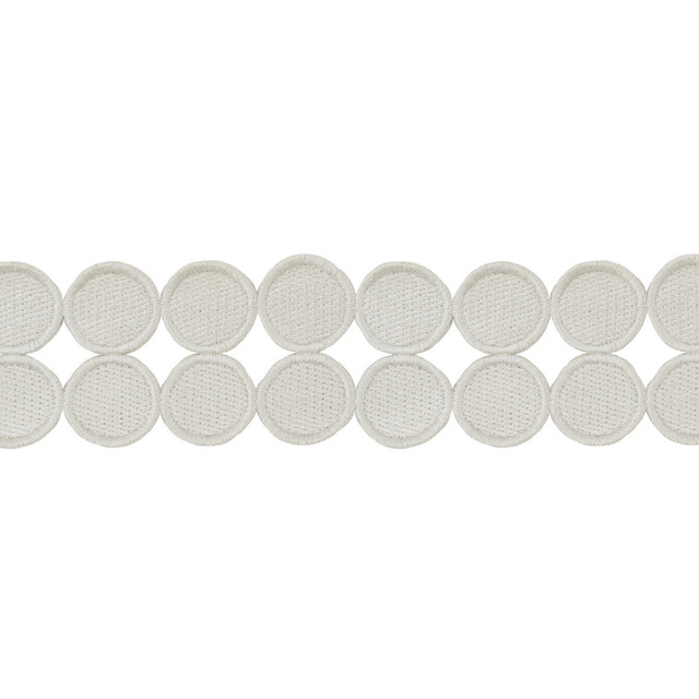 Double Dot Dove by Kravet Design Designer Trim KATE SPADE COLLECTION POLYESTER - 100% China Horizontal: and Vertical: 1.8125 - Swanky Fabrics -