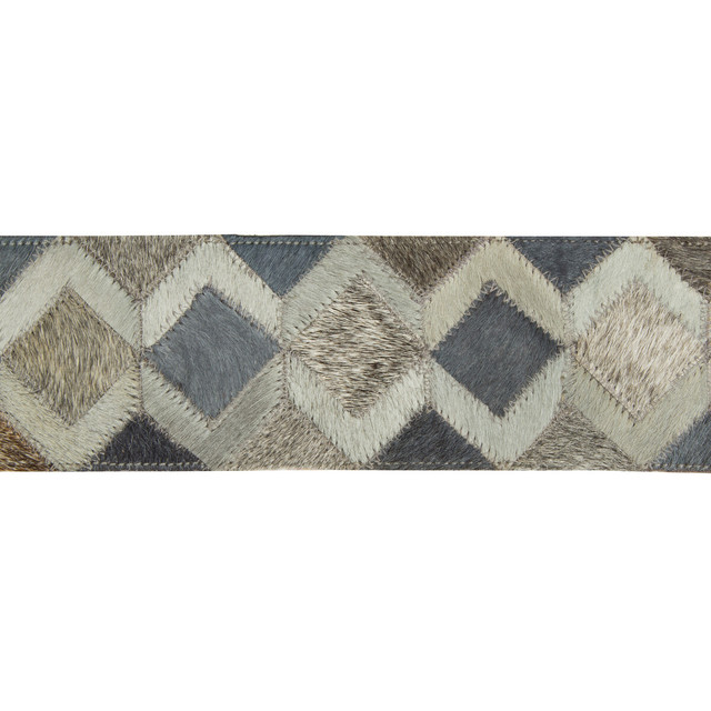 Diamond Hide Steel Grey by Kravet Design Designer Trim LEATHER TRIM COW HIDE - 100% India - Horizontal: - and Vertical: - 3.5 - Swanky Fabrics -